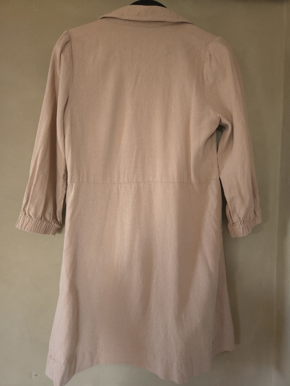 Part Two Copenhagen | Light Beige Utility Jacket Dress with Zip Front, Size 34 - Picture 3 of 7